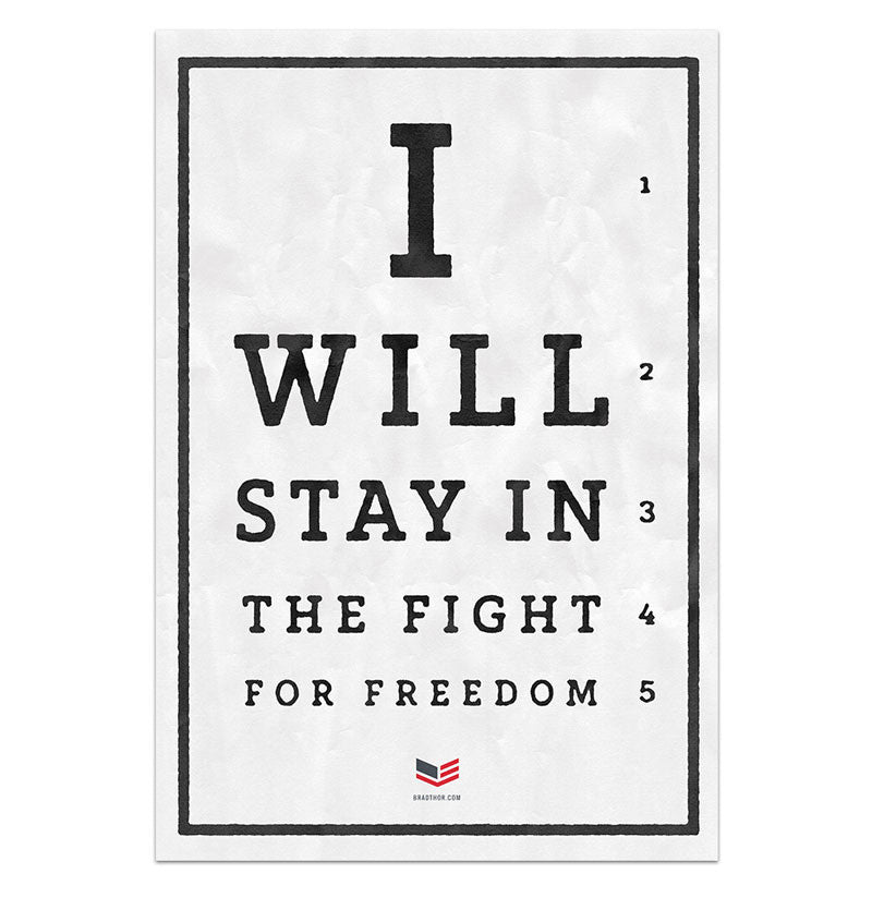 Freedom Eye Chart-Limited Edition Prints