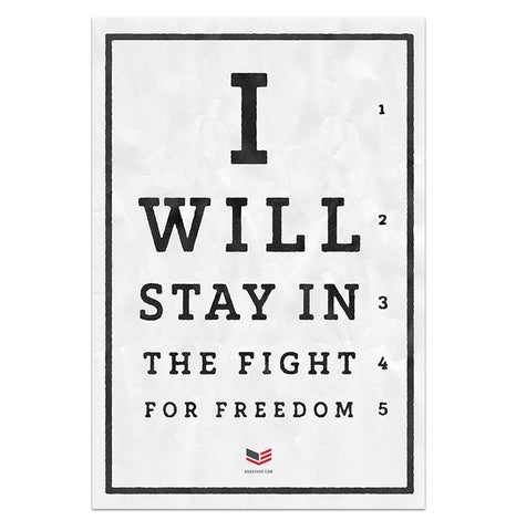 Freedom Eye Chart-Limited Edition Prints