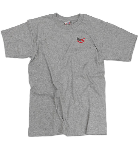 Short-sleeve Gray T-shirt With Logo