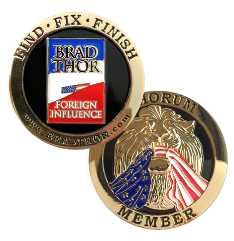 LIMITED EDITION Foreign Influence Challenge Coin