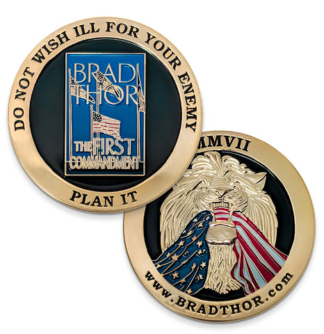 LIMITED EDITION The First Commandment Challenge Coin